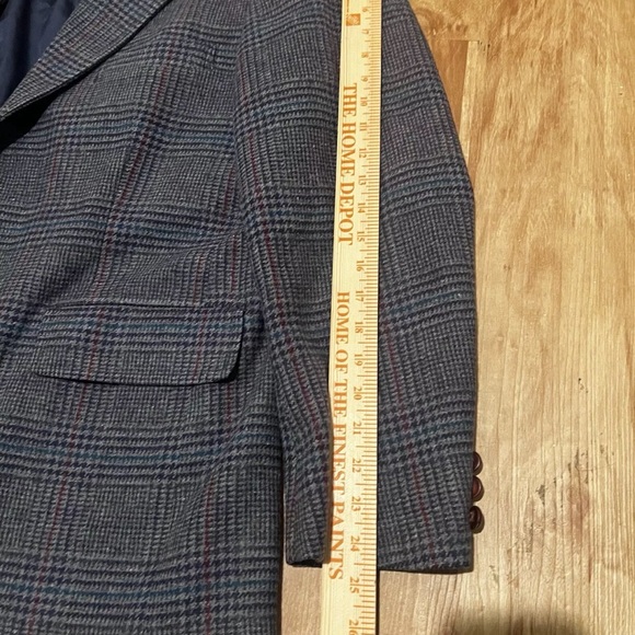 Vintage Pendleton Blazer Mens 44R Gray Tweed Suit Jacket Coat Made In USA - Picture 10 of 10
